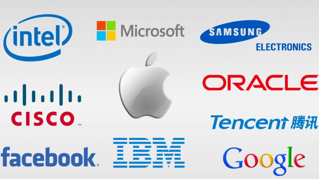 The largest technology companies in the world