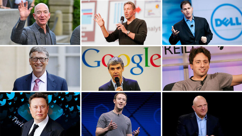 The richest tech billionaires in the world