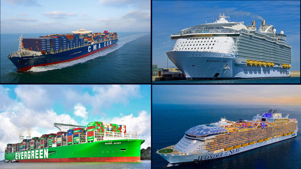 The biggest ships in the world