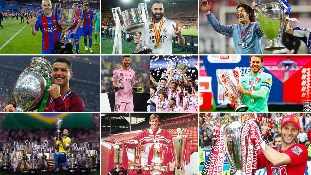 Players most trophies in football history