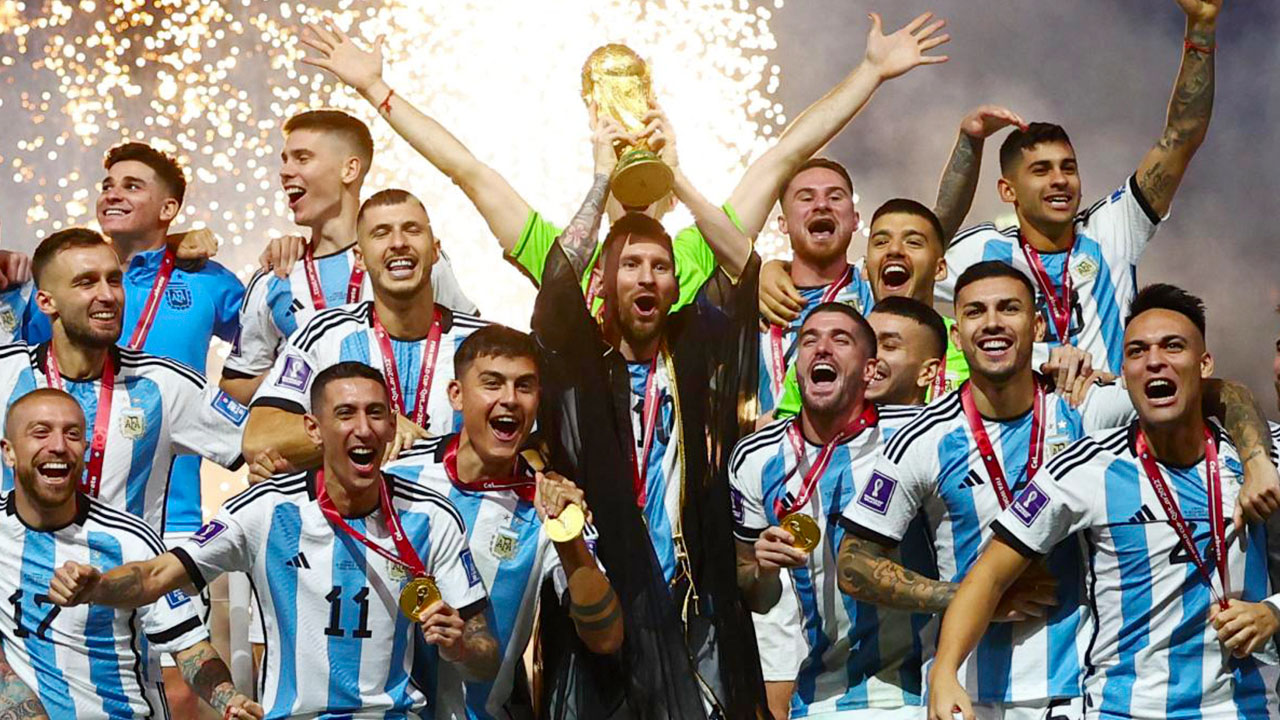 Argentina's squad won the world cup